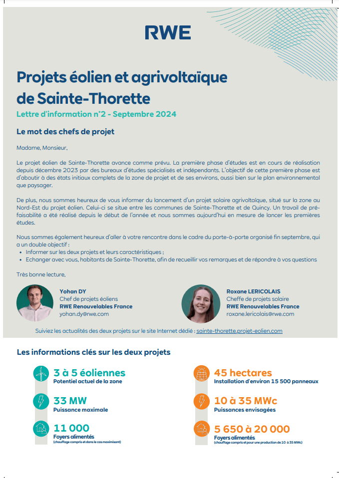 Lettre d'information n°2