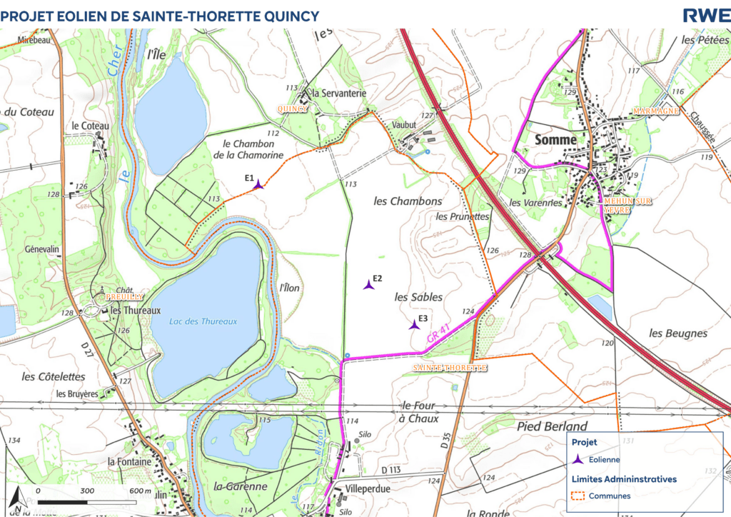 Carte de l'implantation